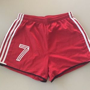 Red Adidas Running Shorts